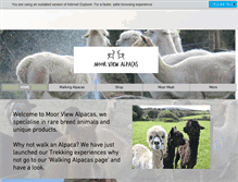 Tablet Screenshot of moorviewalpacas.com